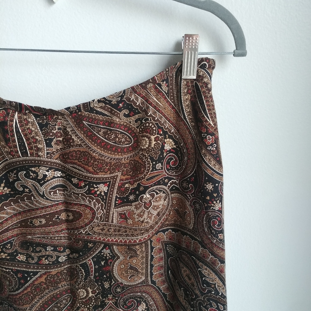 LIZ CLAIBORNE // Vintage Paisley Maxi Skirt